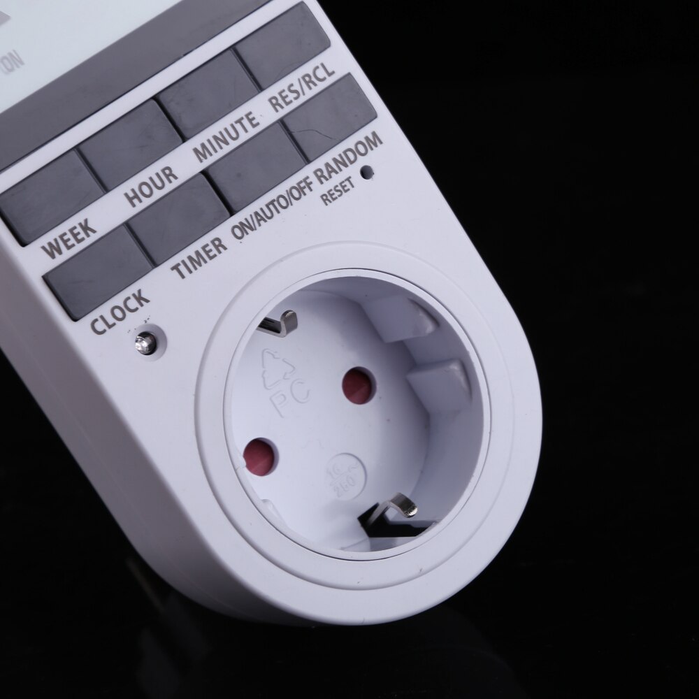 Electronic Digital Timer Switch EU US Plug Kitchen Timer Outlet 230V 120V 7 Day 12/24 Hour Programmable Timing Socket