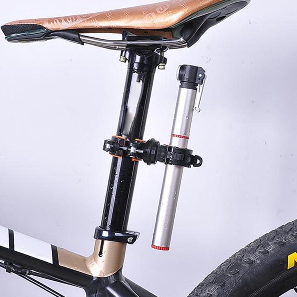 360 Degree Rotation Adjustable Bike Front Lamp Bracket Flashlight Holder Bicycle Handlebar Quick Release Light Mount Clamp Clip