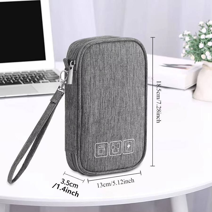kabelopbergtas Elektronische organizer Digitale oplader Draden USB Power Pouch Draagbare reisaccessoires Benodigdheden