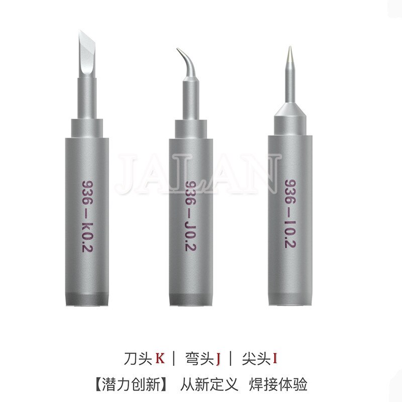 QainLi 936 Punta de soldador sin plomo puntas de soldadura de hierro herramientas de estación de soldadura BGA: K J I