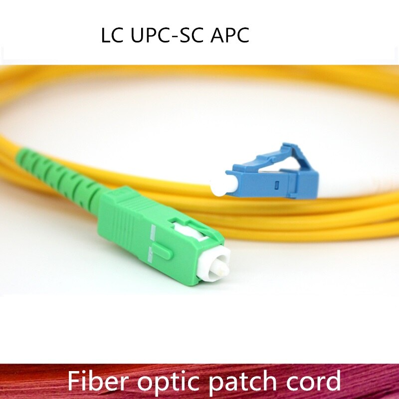 LC/UPC to SC/APC Fiber Optic Patch Cord Cable LC-SC 1m/3m/5m/10m/20m/30m Jumper Single Mode Simple Fiber Optical Parch Cord