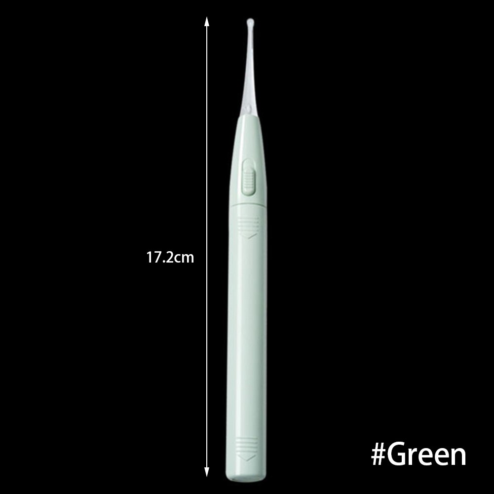 Cure-oreilles en silicone pour bébé, cure-oreilles lumineux, élimination de la cire, Curette légère, doux, soins de santé: Green