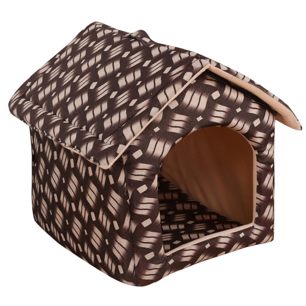 Pet Dog Bed Foldable Dog House Small Footprint Pet Bed Tent Cat Kennel Indoor Portable Travel pet house Kennel Puppy Mat: A / L