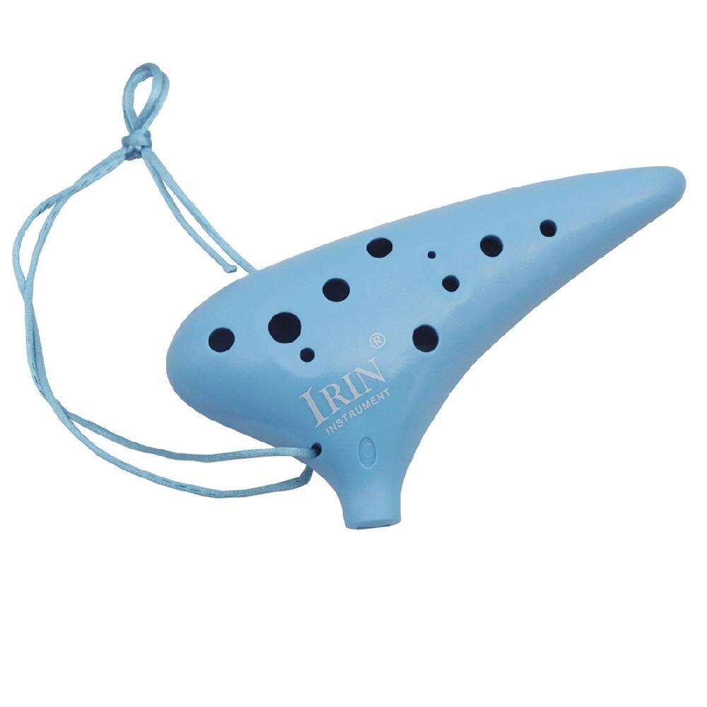 Irin 12 hull plast alt c ocarina fløyte for musikkelskere og nybegynnere
