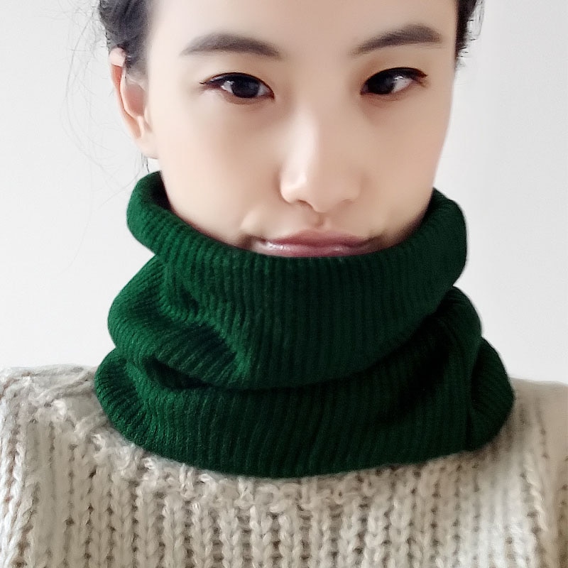 Talvivillahuivi naisille miehille lapsille paksunnettu sametti o-huivi naisen kaulahuivi lämmin kaulus yksivärinen echarpe femme hiver