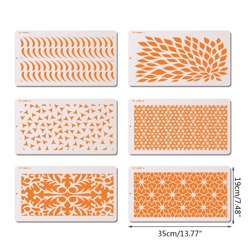 PET Fondant Printing Stencil Hollow Cake Edge Decoration Template Baking Gadgets M6CE