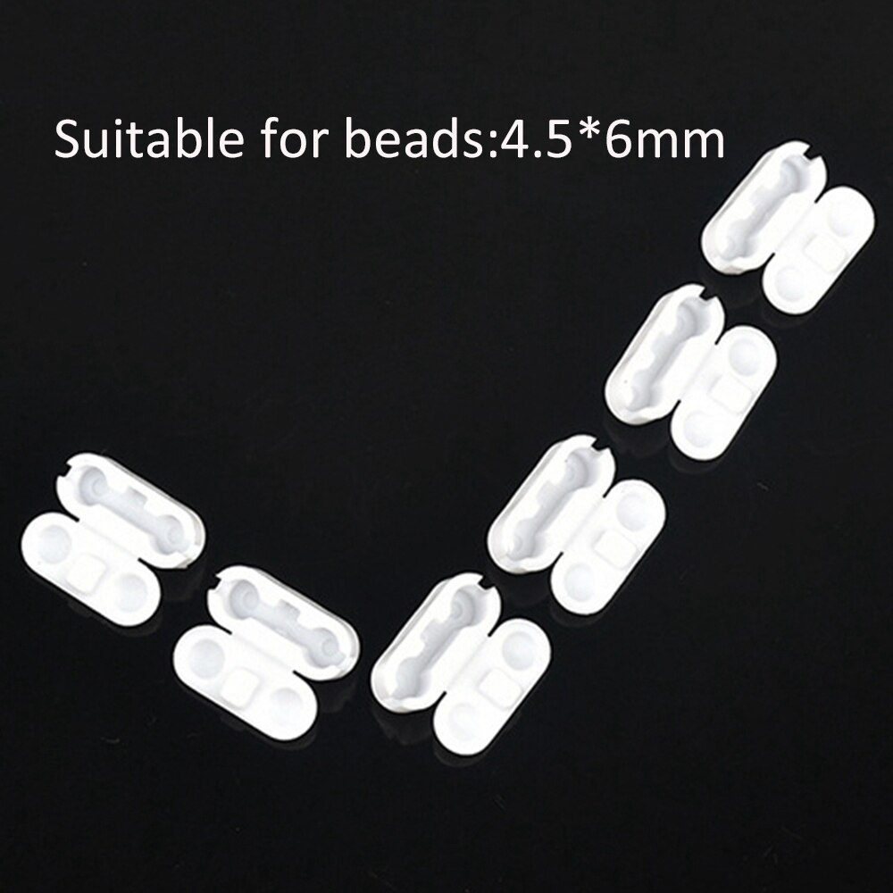 100pcs Plastic Vertical Blinds Chain Curtain Chain Rope Connector Beads Roller Curtain Clips Joiner Accessories Curtain Decor