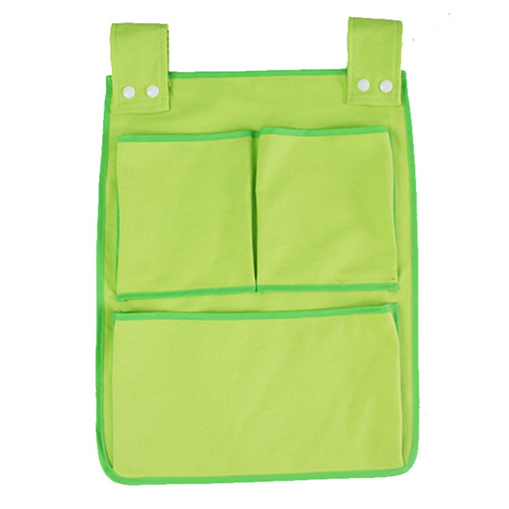 Cartoon Kamers Nursery Opknoping Opbergtas Luier Pocket Voor Pasgeboren Wieg Beddengoed Set Babybedje Bed Crib Organizer Speelgoed 45*35Cm: green