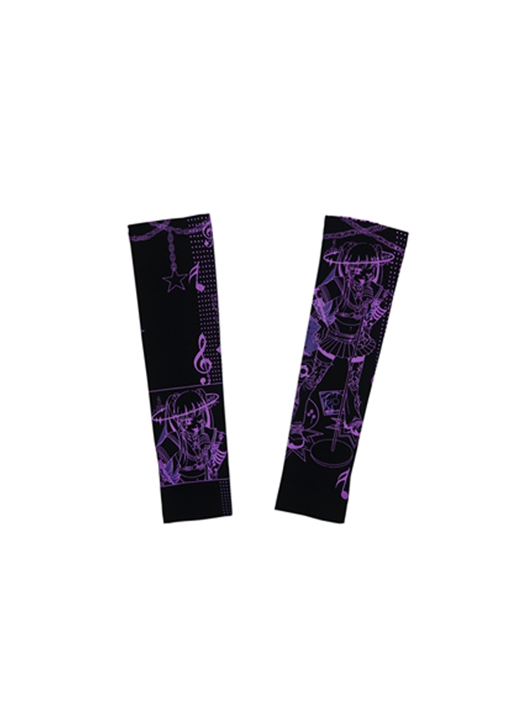 Banda Harajuku Retro deportiva manga de compresión para brazo, calentador de brazo para ciclismo, protección UV para voleibol, bandas de protección solar, Verano: Hei01