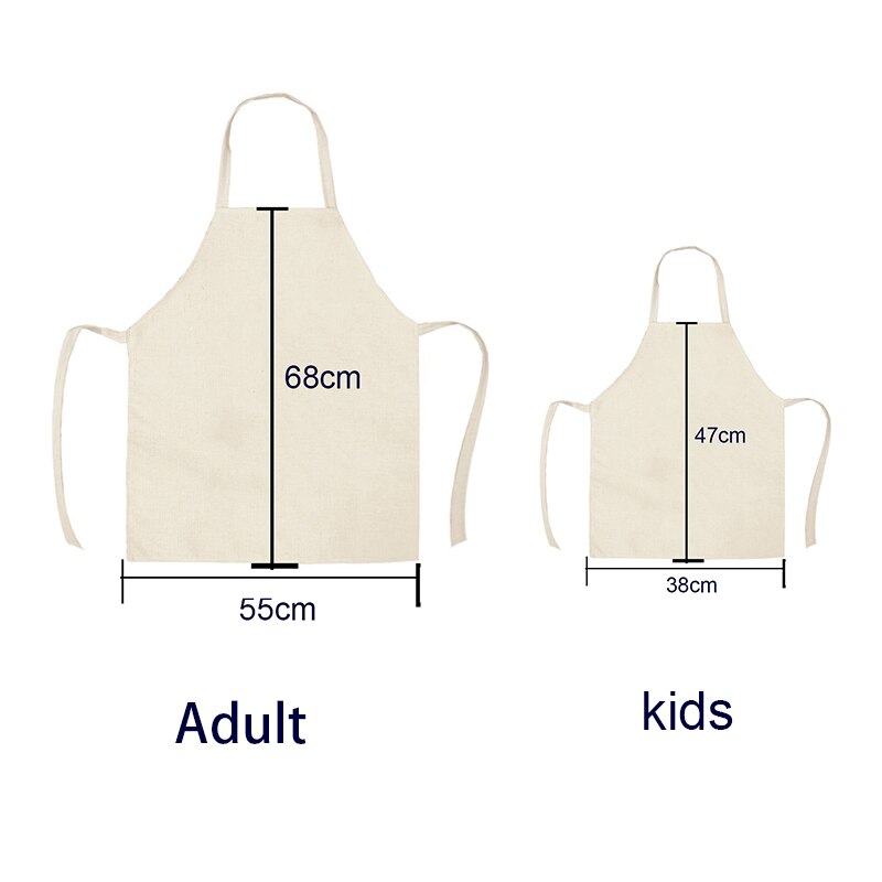 Geometric Apron for Kitchen Mandala Twisted Pattern Linen Soft Adults Children Bib Apron Cooking Tool Aprons Apron for Men