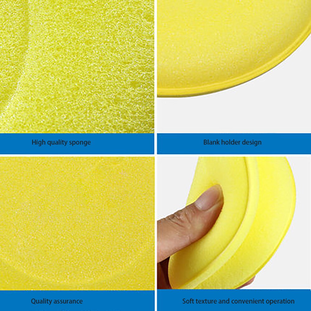 12PC Foam Sponge Waxing Wax Applicator Pad CARS Vehicle Glass Cleaning Sponges Polishing Pad
