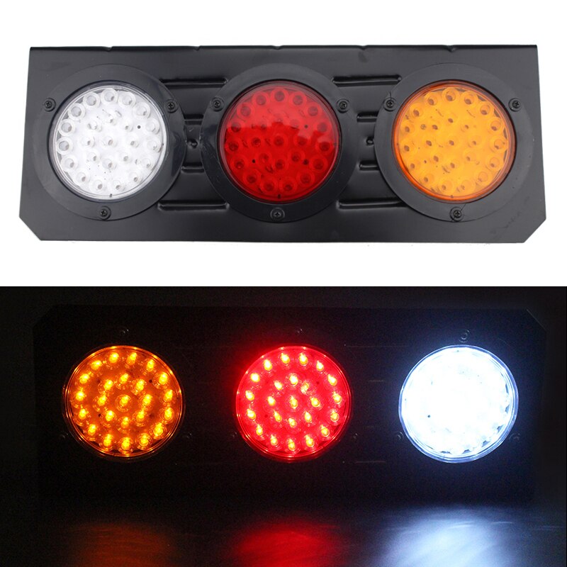 10-30V 72 Led Rear Tail Light Tray Back Ute Trailer Truck Boat Reverse Indicator Stop Lamp Taillight Red Amber White Waterproof