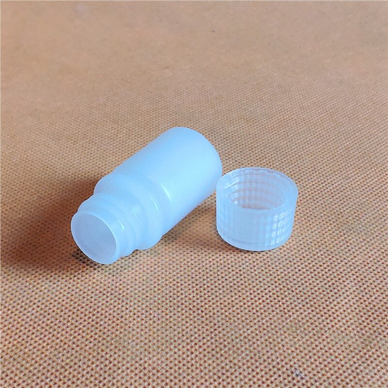 10 stk. 10ml hvide pp plastik kemiske reagensflasker, kemi polypropylen prøveflaske