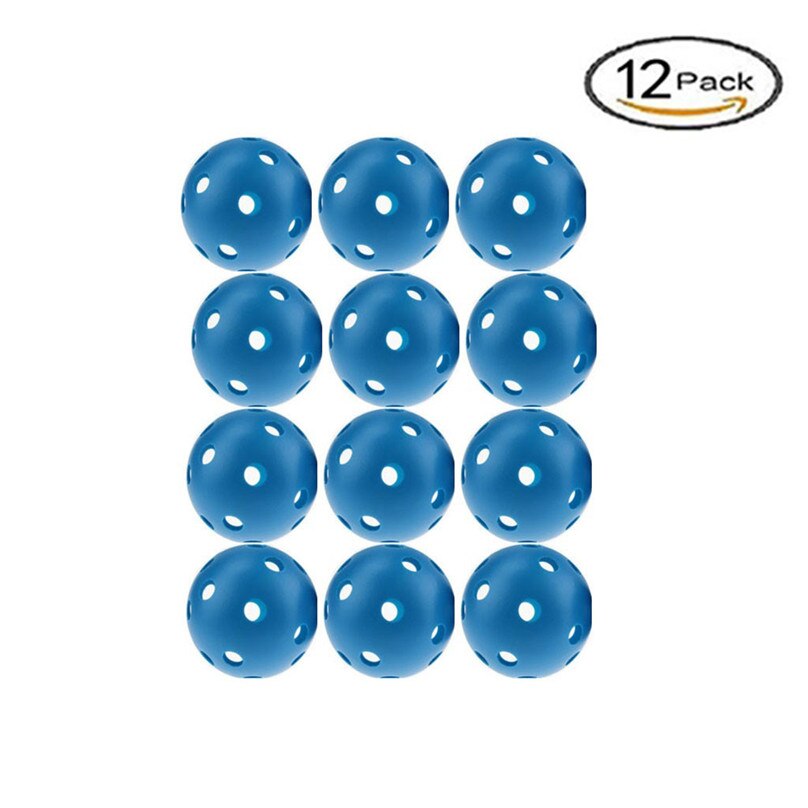 12 stk hullball poly plast baseball treningstrening for å slå batting hit bay golf treningsball  #4 a 13