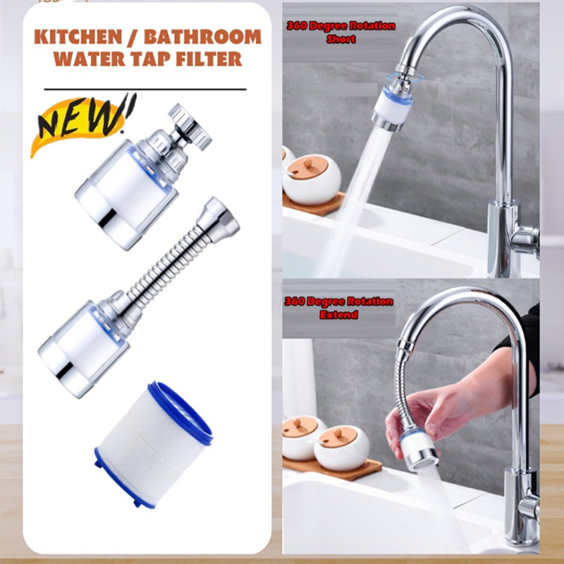 Kitchen Faucet Water Tap Filter bubbler filter for Hard Water Bath Filtration Purifier Remove Chlorine Heavy Metal Filtered
