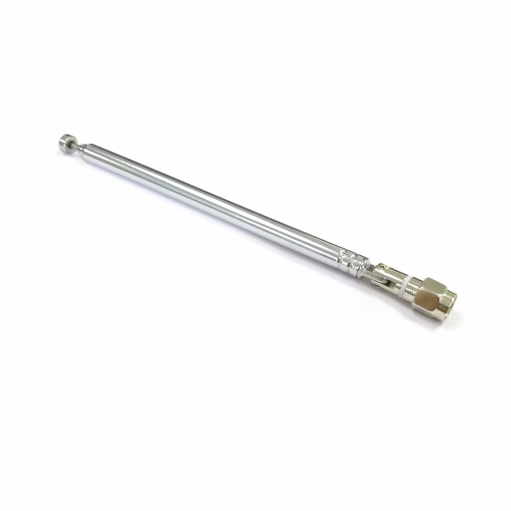 1PC Replacement 132mm 6 Sections Telescopic Antenna SMA male for Radio TV DIY price