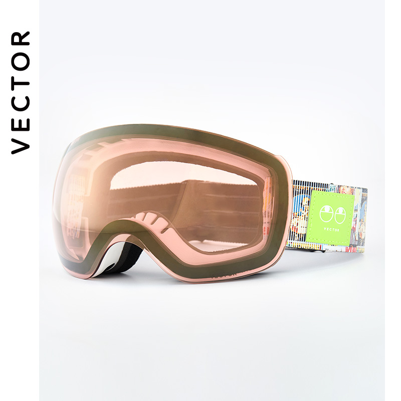 Otg karakteristisk tryk strop skibriller snebriller mænd skibrille anti-dug snowboard skiløb kvinder solbriller udendørs sport