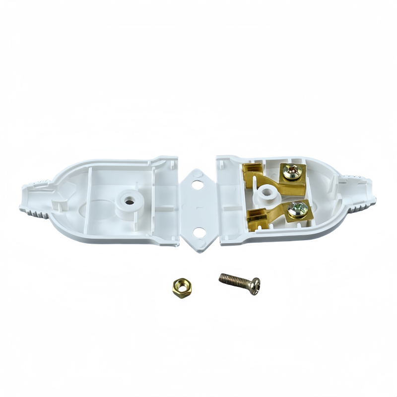 1 unidad UE europea 2 pines AC energía eléctrica enchufe macho hembra adaptador de salida cable conector de cable de extensión recargable