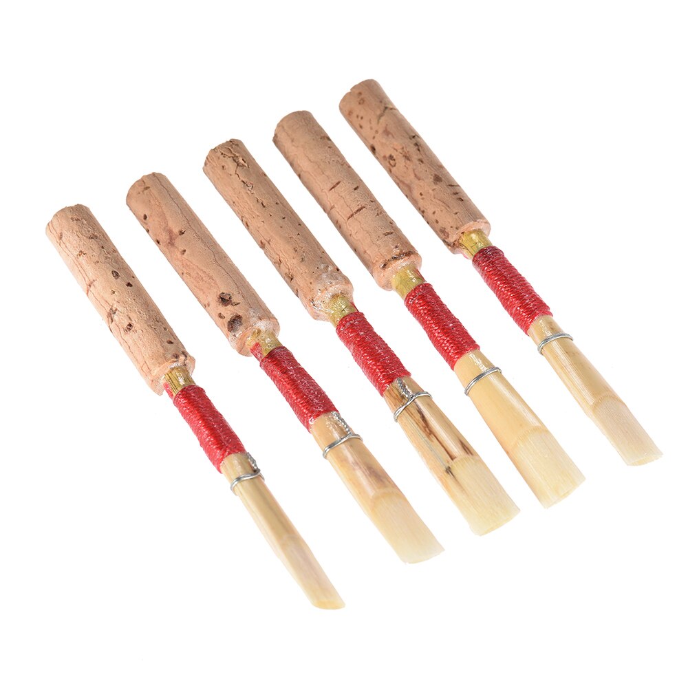 Ammoon Oboe Reeds - 5pcs Set - with Plastic Case - Woodwind Instrument Parts