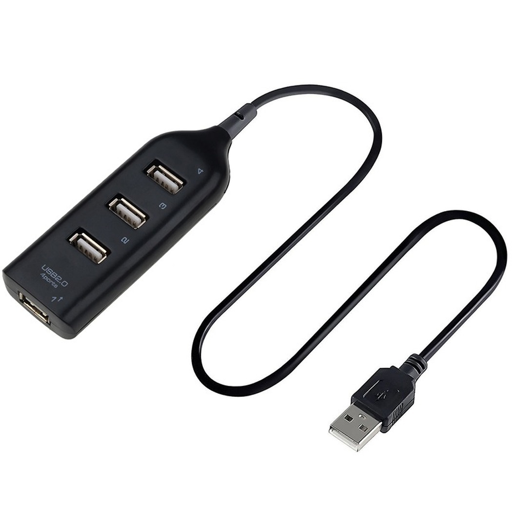 Usb Hub 2.0 Multi Usb-poort 4 Port Hub Usb Splitter High Speed Hub Adapter Voor Pc Laptop Notebook Computer accessoires