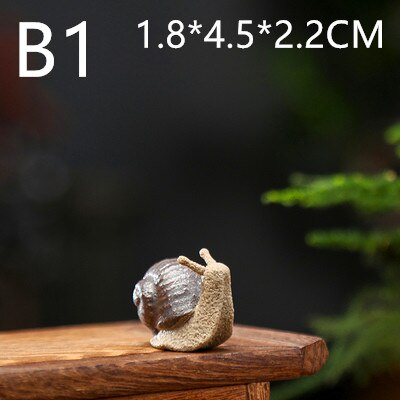 Bonsaï d'escargot en céramique | Micro paysage, décoration de jardin, décoration d'extérieur en pot, ornements de jardin: B1