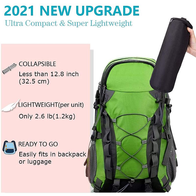 Bærbar udendørs bålplads - opgradering , 22 tommer camping rustfrit stål mesh pejs, ultra foldbar bålplads til terrasse,