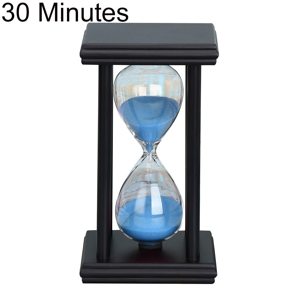 5/15/30min Uhren Sanduhren Holz Sand Uhr Sanduhr Sanduhr Timer Küche Schule Wohnkultur Sand Timer wohnkultur: Schwarz Blau / 5min
