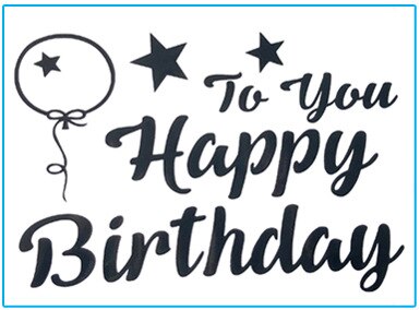 1pc adesivi per feste di buon compleanno per palloncini trasparenti trasparenti Bobo palloncini lettere decalcomanie forniture per feste di compleanno