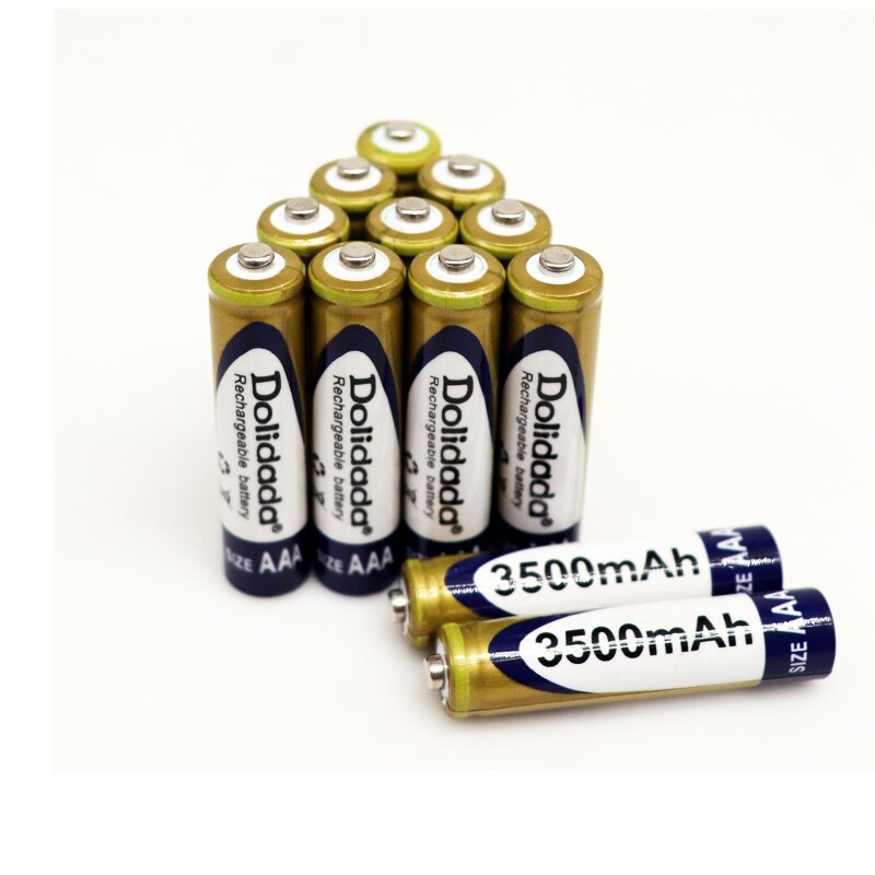 Dolidada-batería AAA de 1,2 V, pila aa recargable Ni-MH de 3500mAh para reproductores de CD/MP3, antorchas, controles remotos