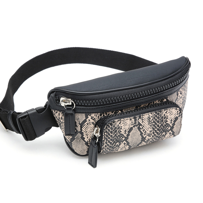 Serpentine Mode vrouwen Taille Packs Korte Meisjes Sling Borst Bag Rits Riem Tas voor Vrouwen Dames Fanny Tassen Reizen bum Zakken