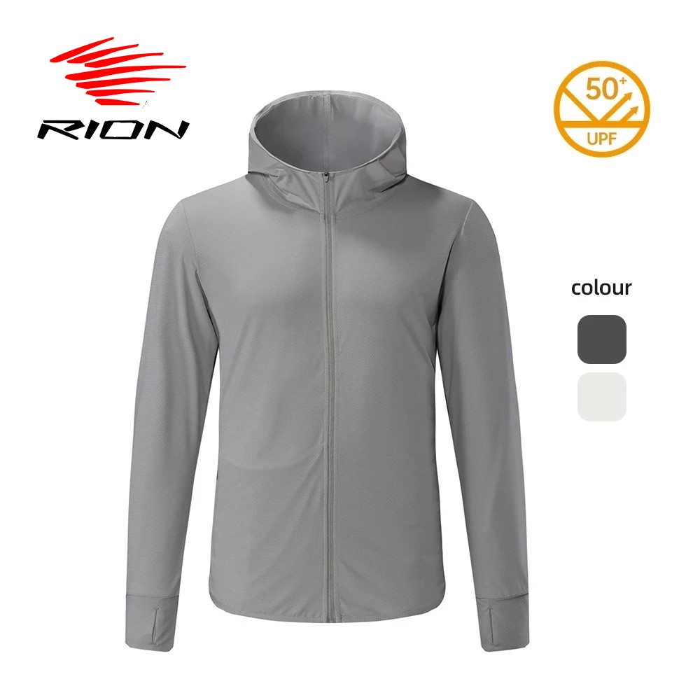 Kurtka rowerowa RION mężczyźni szybka sucha skóra płaszcz ochrony przeciwsłonecznej wodoodporne anty-uv cienkie ubrania lekkie męskie kurtki turystyczne
