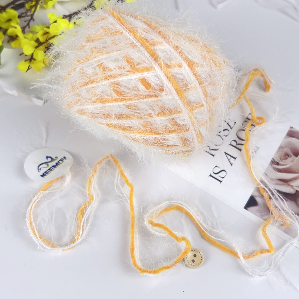 80g Hand Mixed Yarn for Knitting Fancy Knit Yarn Hand Crochet Thread Yarn Mix Crochet Line Handmade Bag Sweater: GRAY