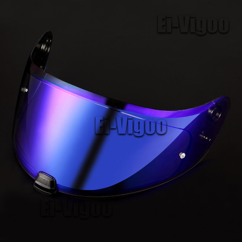 Visera para casco de HJ-20M adecuada para HJC C70 FG-17 IS-17 FG-ST HJ-20ST gafas para casco de motocicleta visera de visión nocturna para casco de motocicleta: Azul