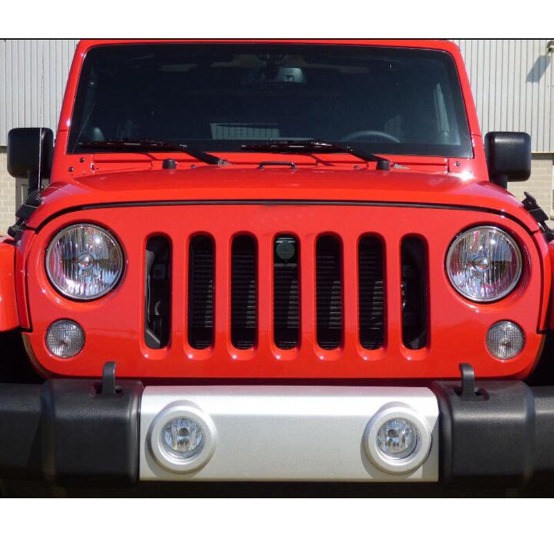 For jeep wrangler  jk 07-18 grille hette låsesett foran motorrom hette deksel anti-tyveri montering låse hette fangst