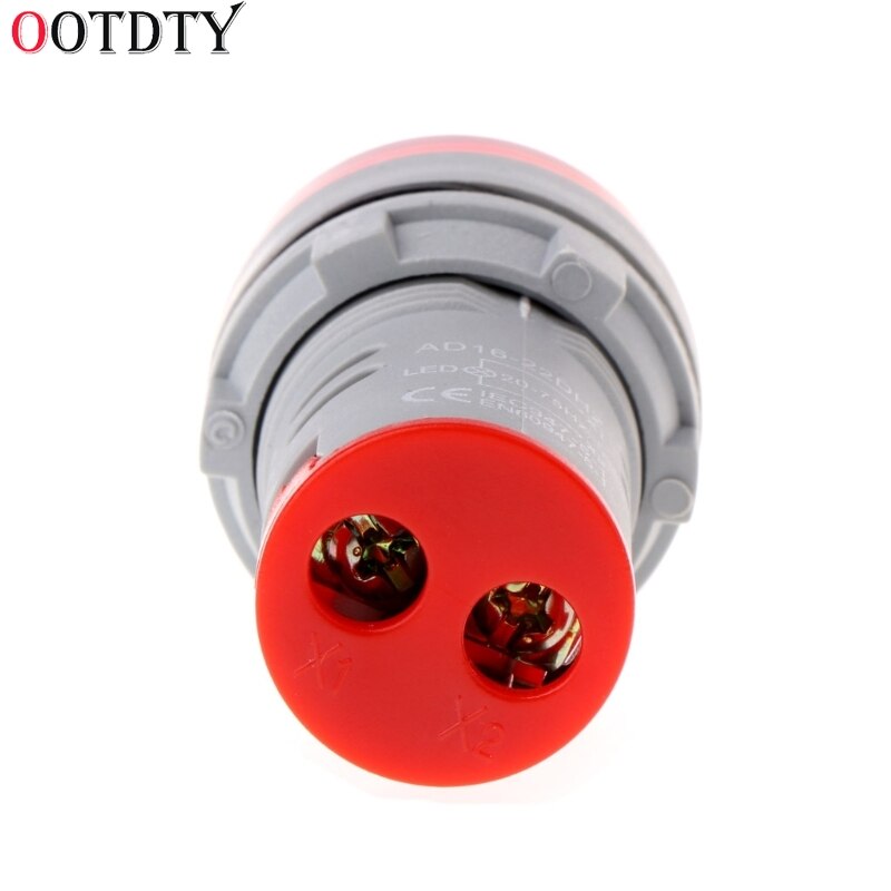 OOTDTY 22mm Hertz AC Frequency Meter LED Digital Display Indicator Signal Lamp Lights