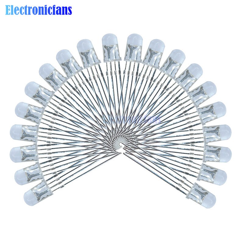 100Pcs Multicolor 4pin 5mm RGB Led Diode Light Lamp Tricolor Round Common Anode LED 5 mm Light Emitting Diode