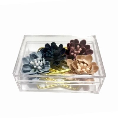 TUTU 6 stks/doos bloem Papier Clips De Papel Notes DIY Bookmark Metalen Bindmiddel Clips Vis Clips Notities Brief Paperclips h0255: Default Title