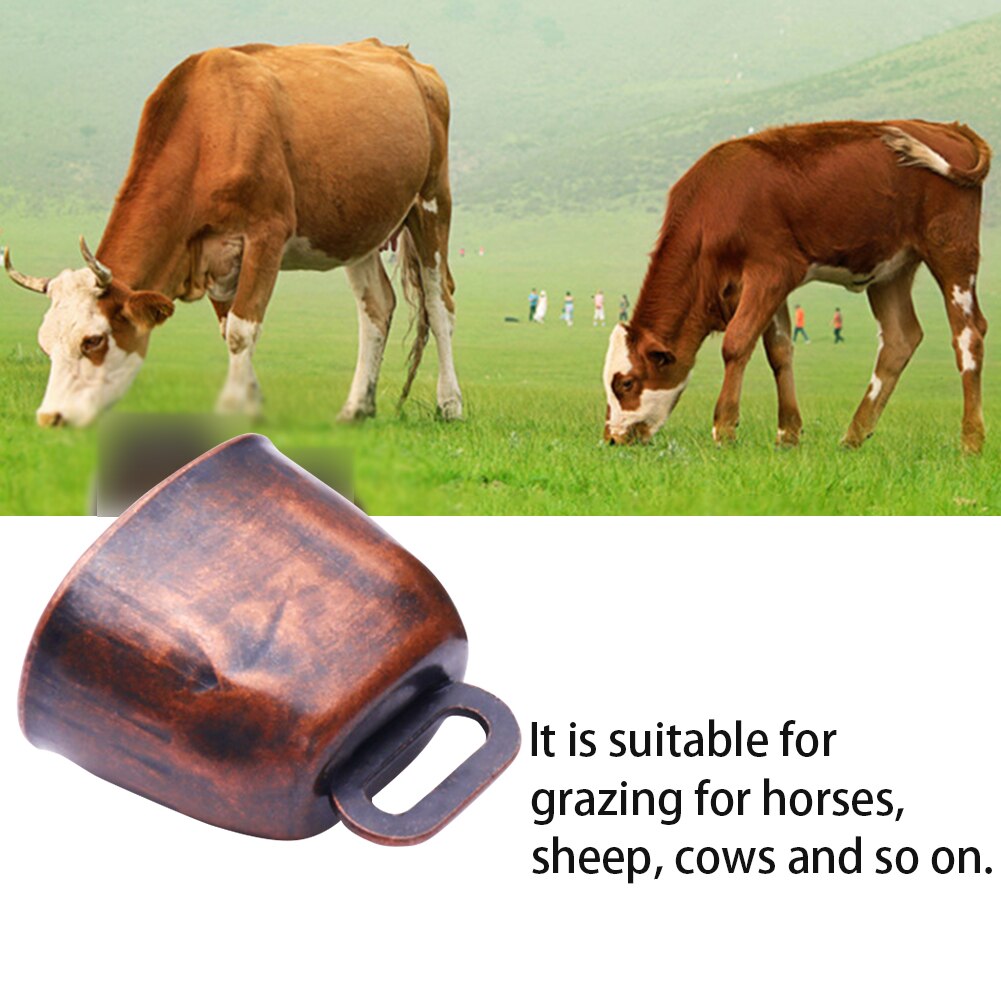 Pecuária metal gado fazenda animal de estimação alto batata frita acessório diy retro espalhar prairie anti perdido vaca cavalo pastagem sino