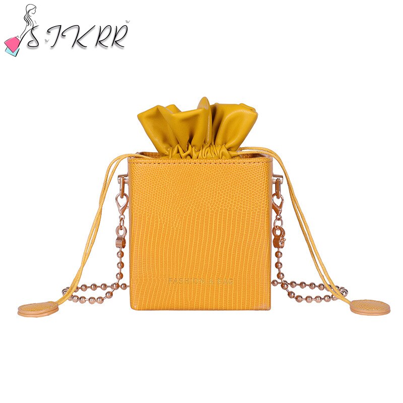 S.ikrr trekkoord emmer tas ketting doos mini tas dames luxe handtassen damestassen handtas dames schoudertas
