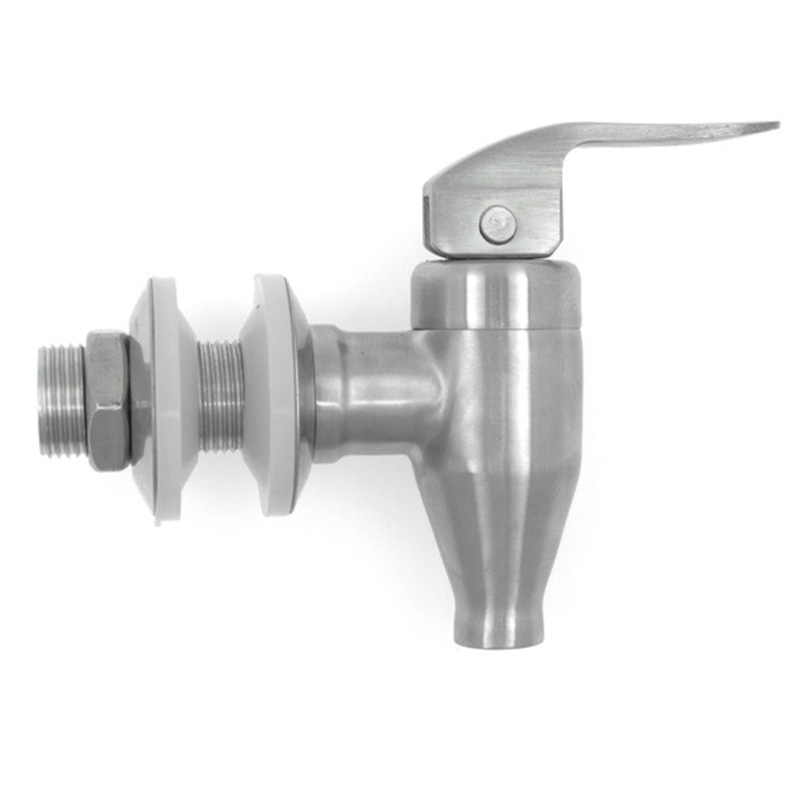 1 Handle Beverage Faucet With Push Style Spigot Polished Stainless Steel Finish For Water Dispenser Systems Silver 26ph033287 - View #6