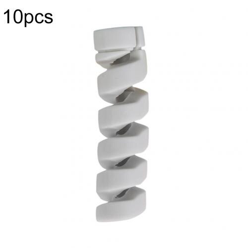 10Pcs Universal Silicone USB Charging Cable Protector Cover for iPhone Android Charger Cord Management Cable Organizer: Grey