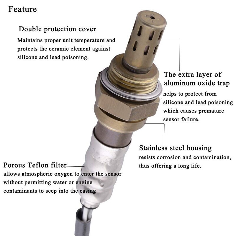 Kwaad energie Universele 4 Wrie Zuurstof O2 Lambda Sensor 234-4209 Voor Toyota Chevrolet Auto Onderdelen