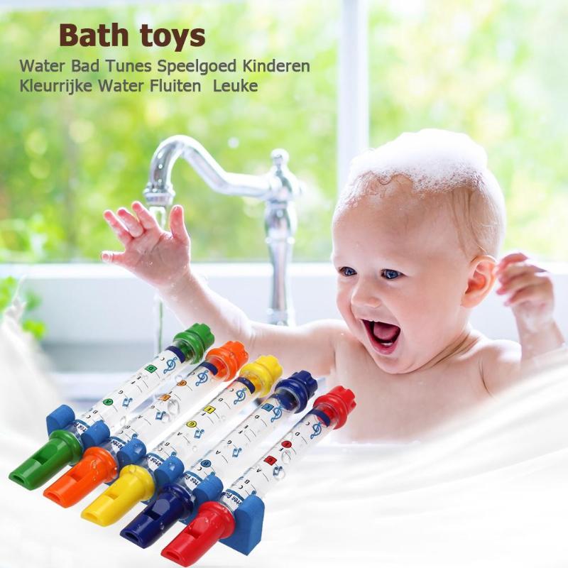 1 Pcs Water Fluit Speelgoed Kids Kinderen Muziek Douche Bad Tunes Kleurrijke Speelgoed Kleurrijke Water Fluiten Bad Tunes speelgoed Fun