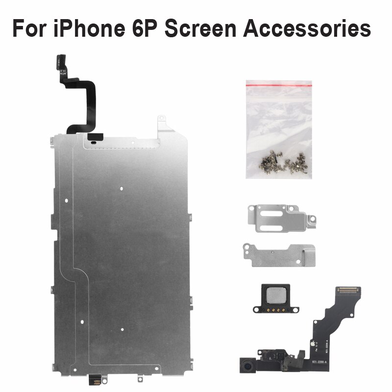 OEM Vollen Satz von LCD Bildschirm Teile Frontkamera Heimat Taste Schlüssel flexibel Kabel Voll Schrauben für iPhone 6