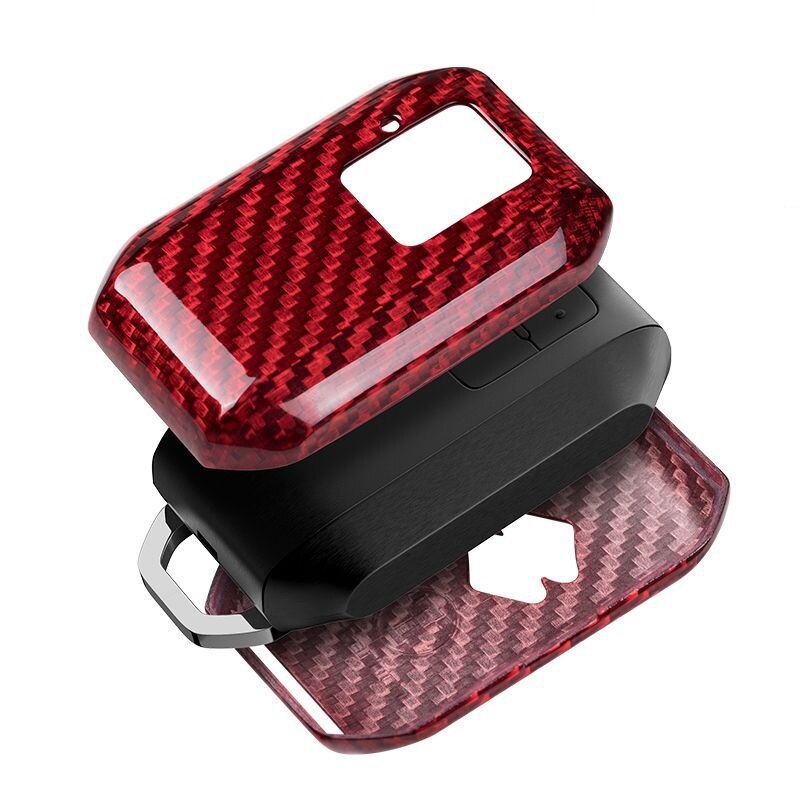 Real Carbon Fiber Car Remote Key Case Key Cover Voor Suzuki Swift Wagon R Monopoly Keyless Houder bescherming