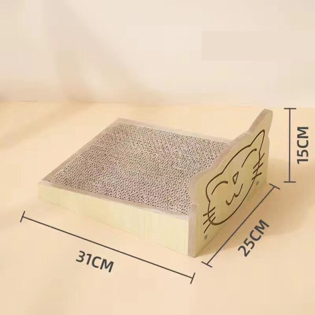 Cat Scratch Board Cat Vertical Corrugated Paper Cats Toys Cats Grinding Claw Climbing Toy Accessories Pet Furniture Supplies: Big yards