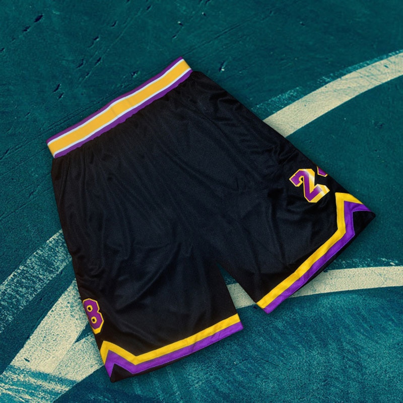 Men Basketball Shorts Sport Running Breathable Shorts With Pockets Summer Athletic Men Shorts NO.8 and NO.24 Basketball Shorts