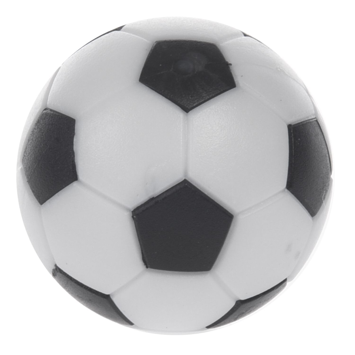 5x Kunststoff 32mm FußBall drinnen Tisch FußBall Ball Ersetzen Schwarz + weiß