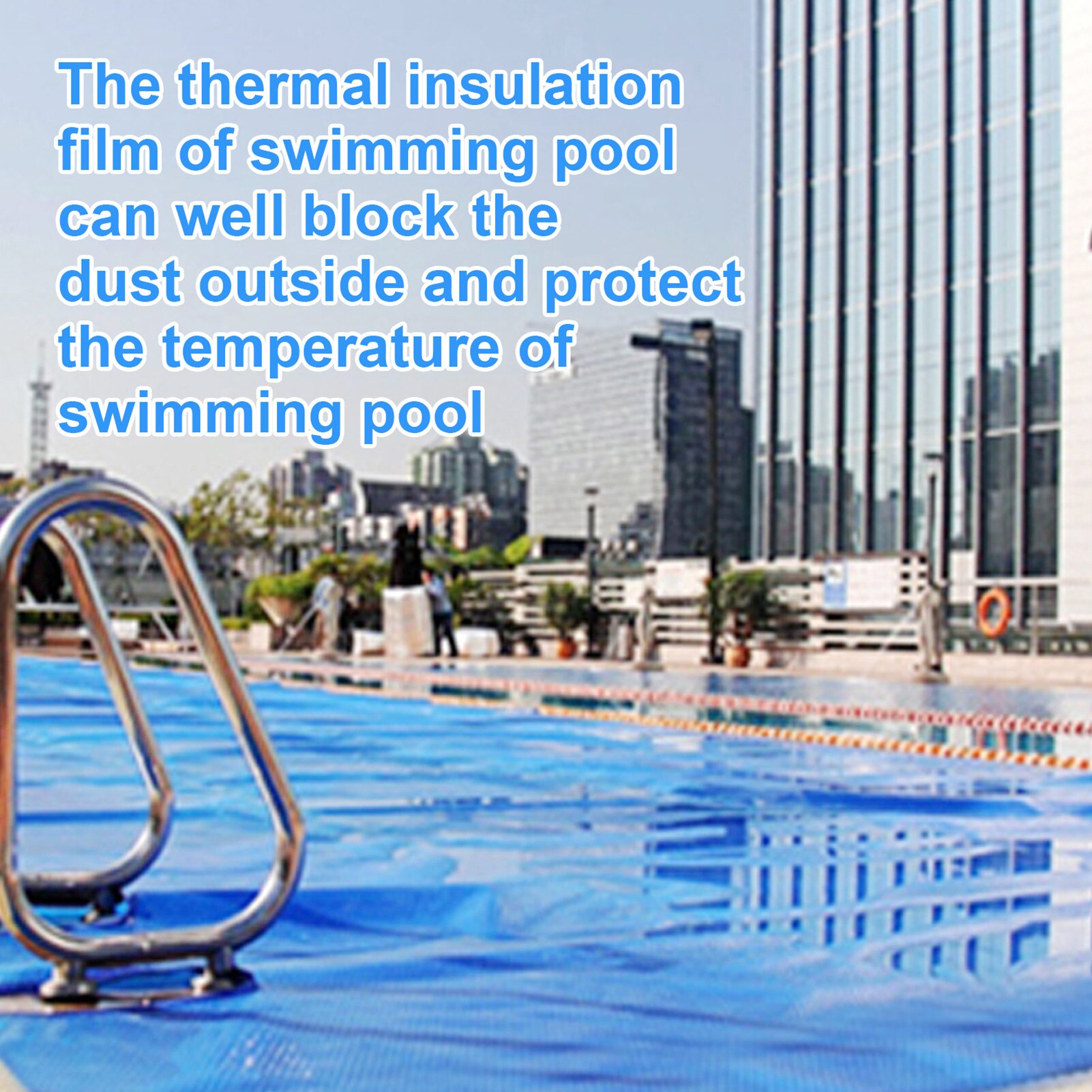 Pool Cover Rectangle Solar Swimming Pool Insulation Film Outdoor Rainproof Dustproof Garden Tub Cover Pool Accessories