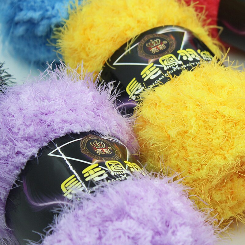 Fil de laine Long en peluche, couleur unie, Double tricot, Crochet, fil de lait, bricolage, Crochet, corail, cachemire, pour chapeau, écharpe, chaussettes